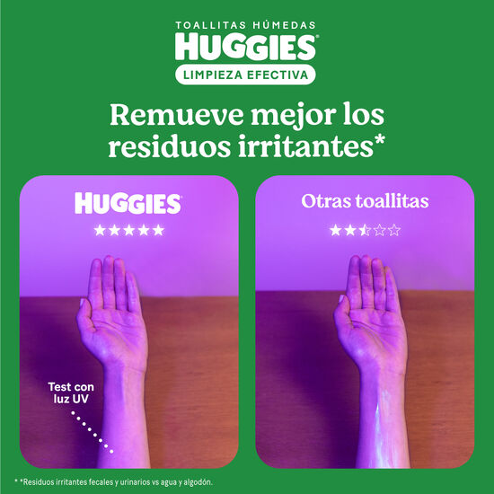 Toallitas Húmedas Huggies Limpieza Efectiva, 120uds